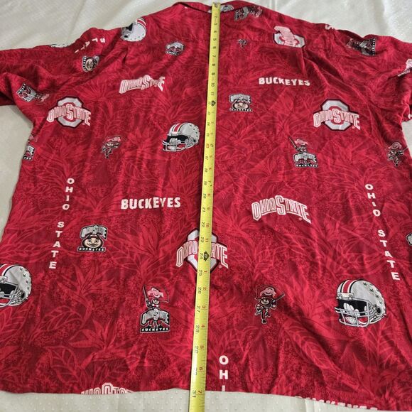 Rayn Spooner Ohio State Shirt Mens XL Buckeyes OSU Hawaiian Brutus Football - Picture 9 of 9